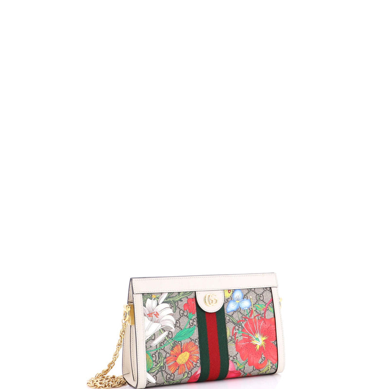 Ophidia Chain Shoulder Bag Flora Gg