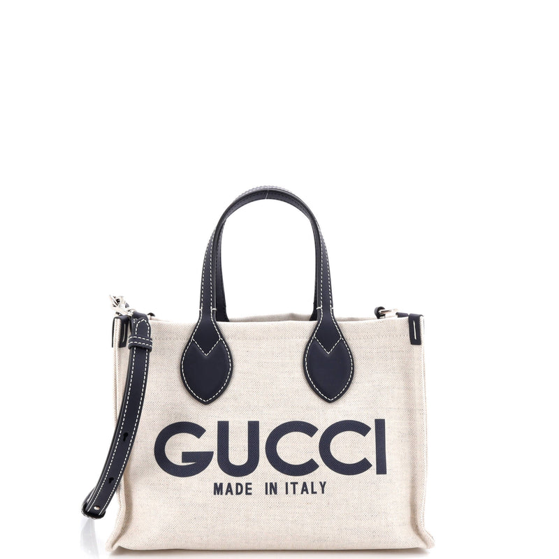 Logo Shopper Tote Printed Canvas Small