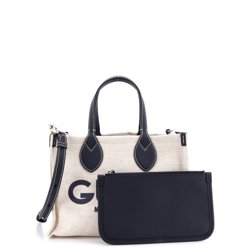 Logo Shopper Tote Printed Canvas Small