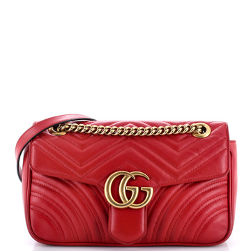 Gg Marmont Flap Bag Matelasse Leather