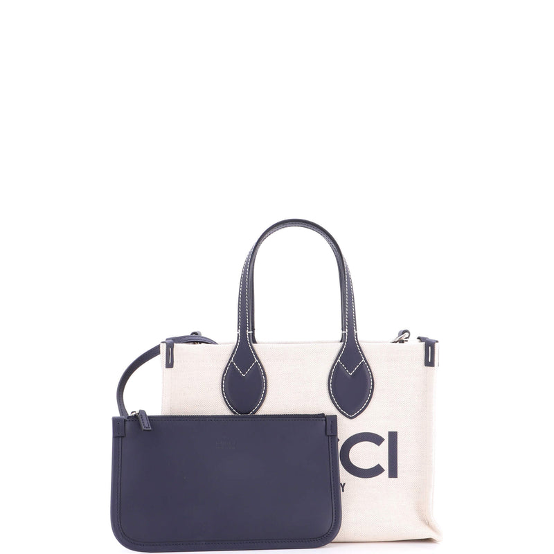 Logo Shopper Tote Printed Canvas Small