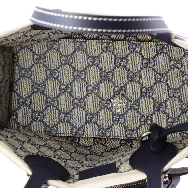 Logo Shopper Tote Printed Canvas Small