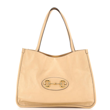Horsebit Tote Leather Medium