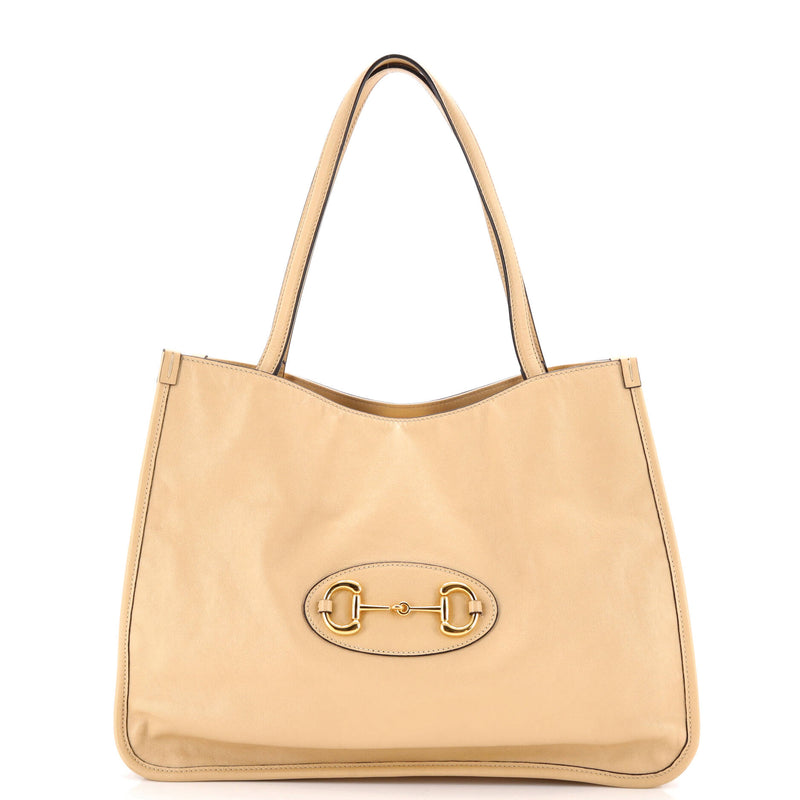 Horsebit Tote Leather Medium