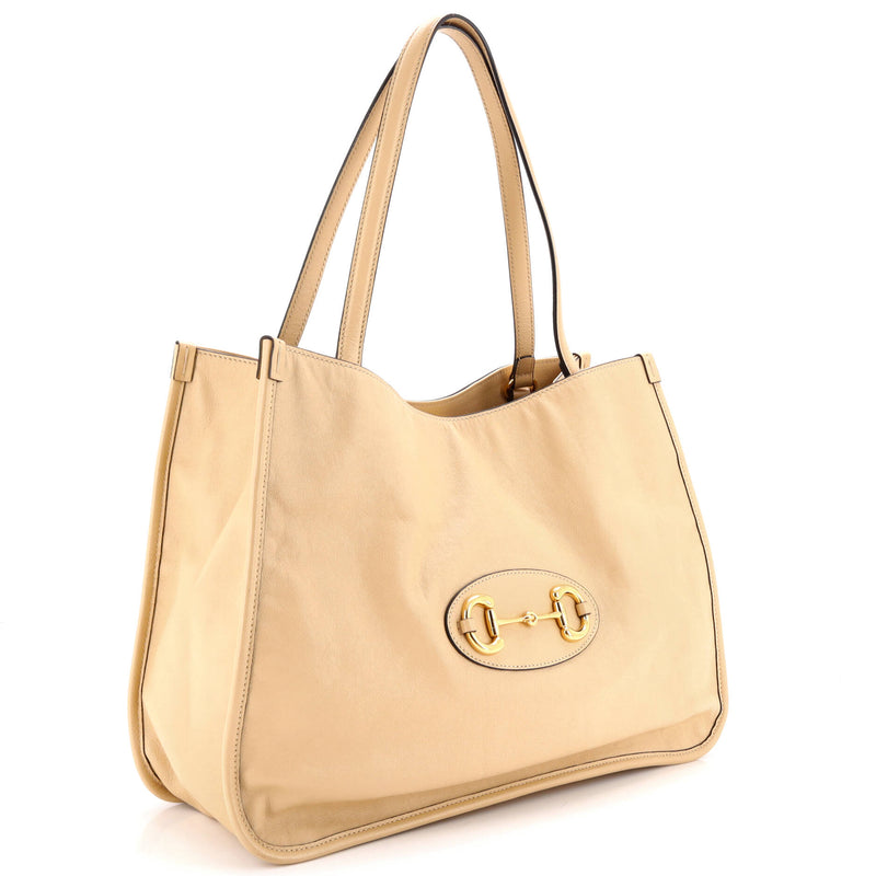 Horsebit Tote Leather Medium