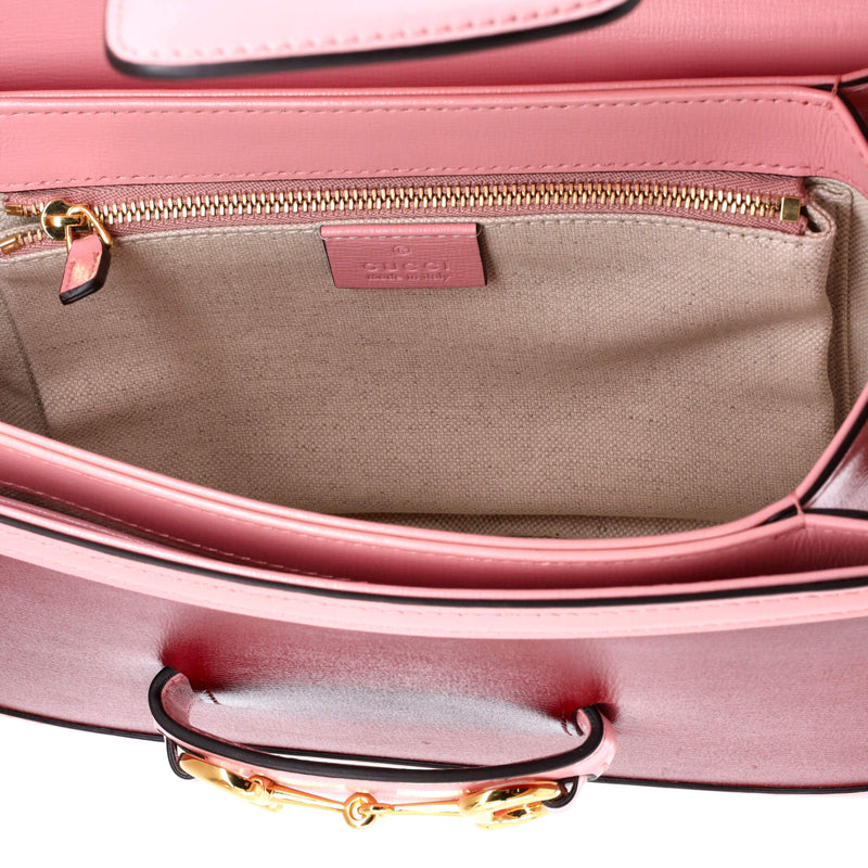 Horsebit Shoulder Bag Leather Small