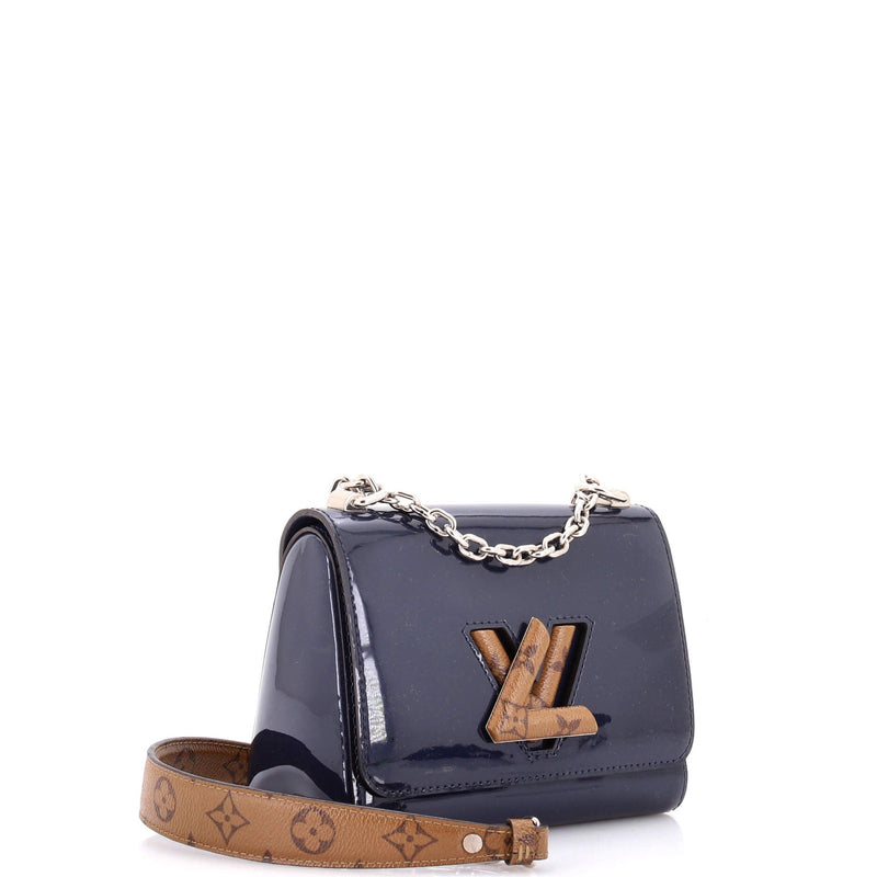 Twist Handbag Vernis With Canvas Pm