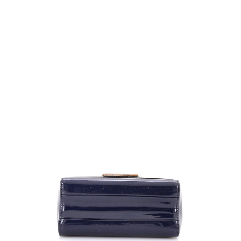 Twist Handbag Vernis With Canvas Pm