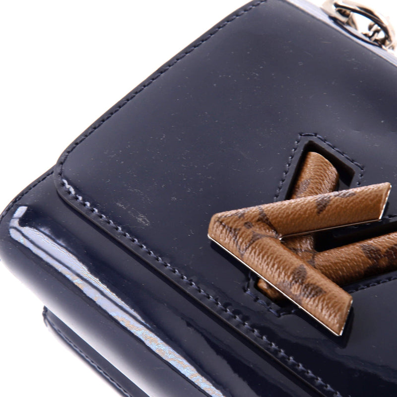 Twist Handbag Vernis With Canvas Pm