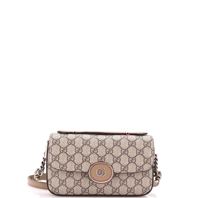Petite Gg Flap Shoulder Bag Coated