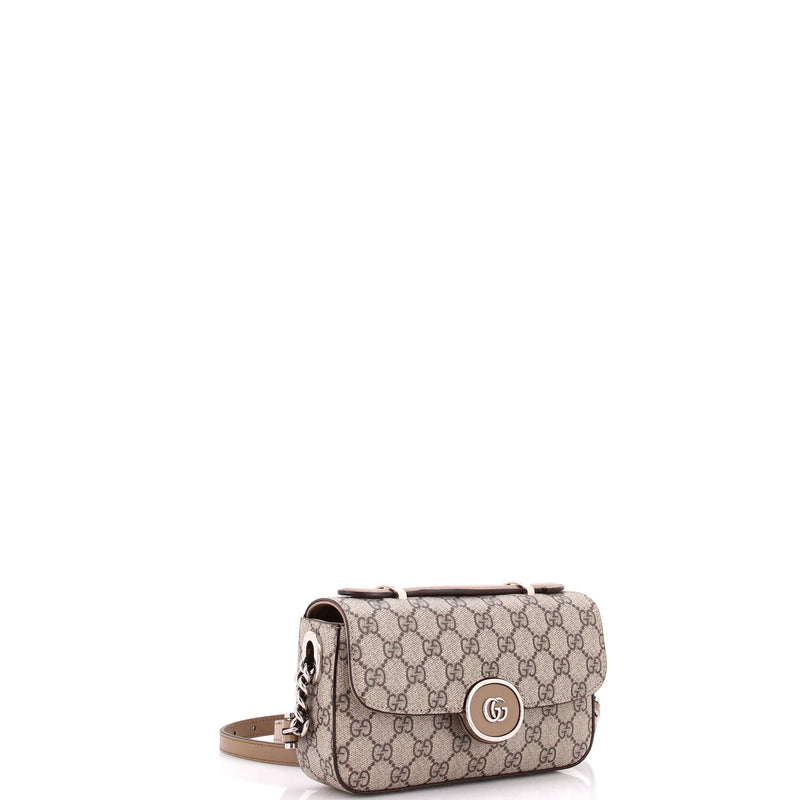 Petite Gg Flap Shoulder Bag Coated