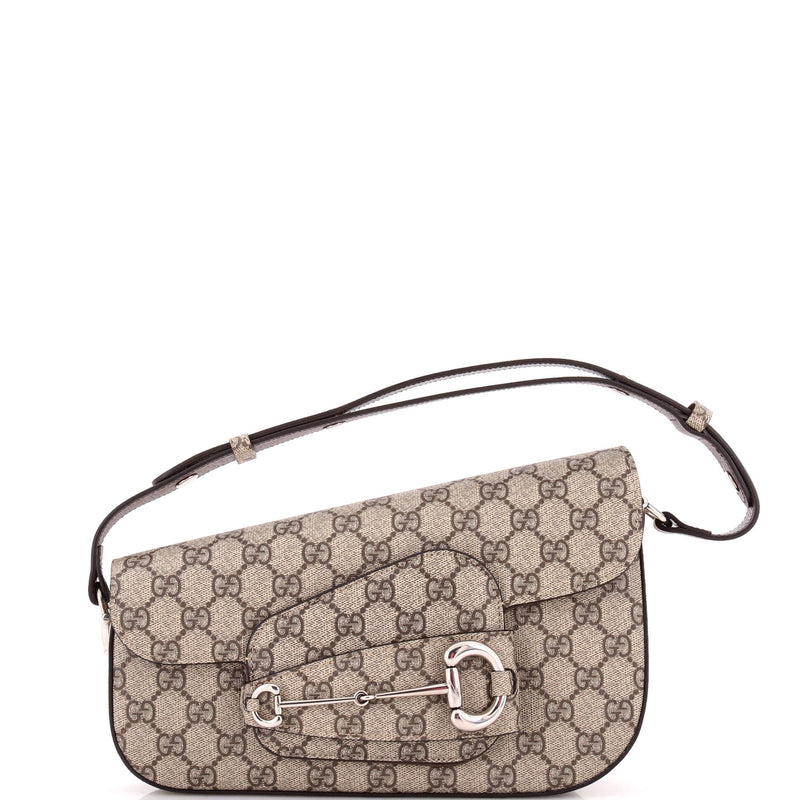 Horsebit Asymmetric Shoulder Bag Gg