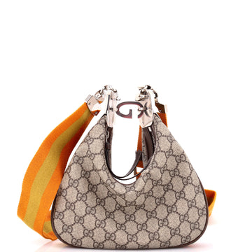 Attache Shoulder Bag Gg Coated Canvas