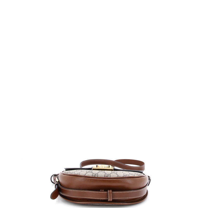 Padlock Saddle Shoulder Bag Gg Coated