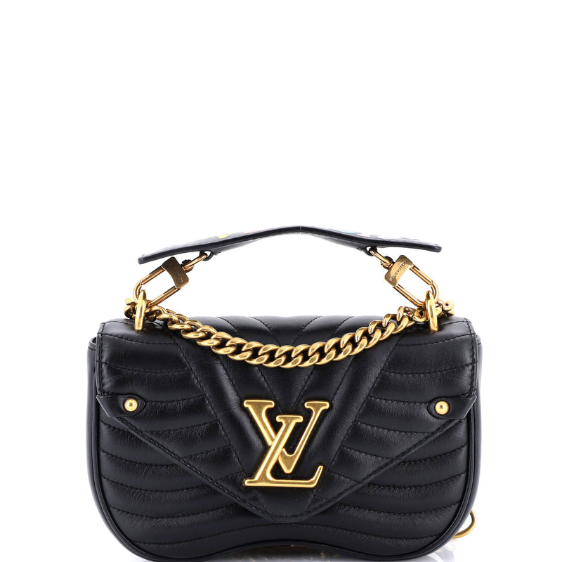 New Wave Chain Bag Quilted Leather Pm