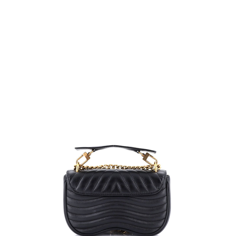 New Wave Chain Bag Quilted Leather Pm