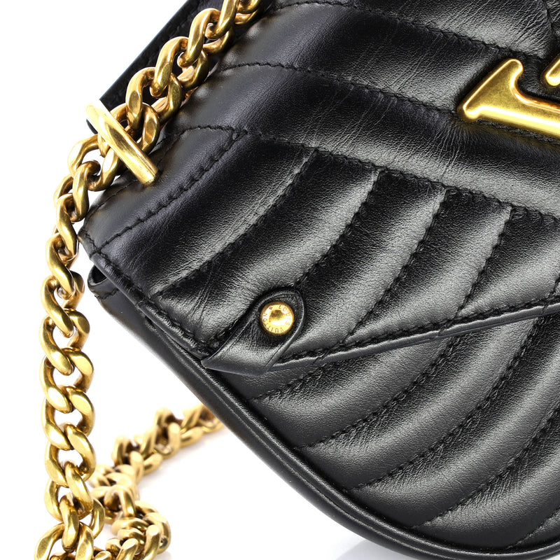 New Wave Chain Bag Quilted Leather Pm
