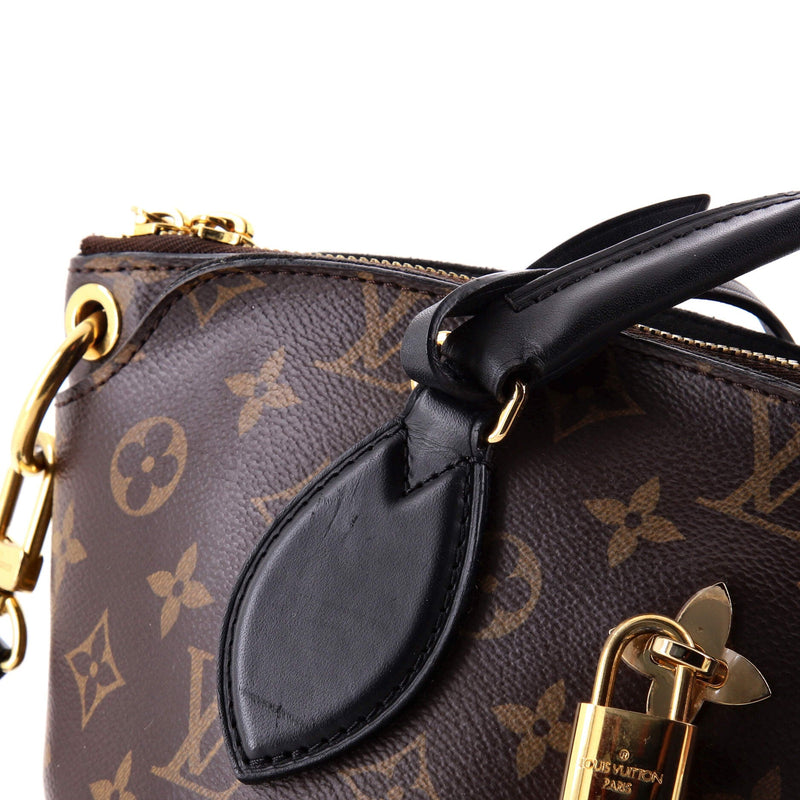 Flower Zipped Tote Canvas Pm