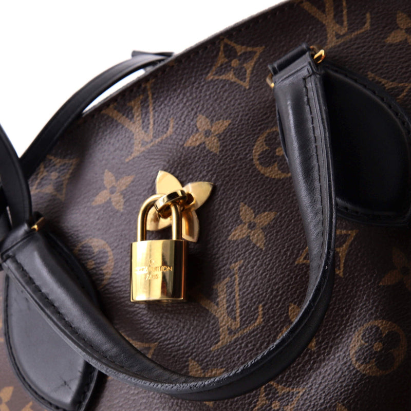 Flower Zipped Tote Canvas Pm