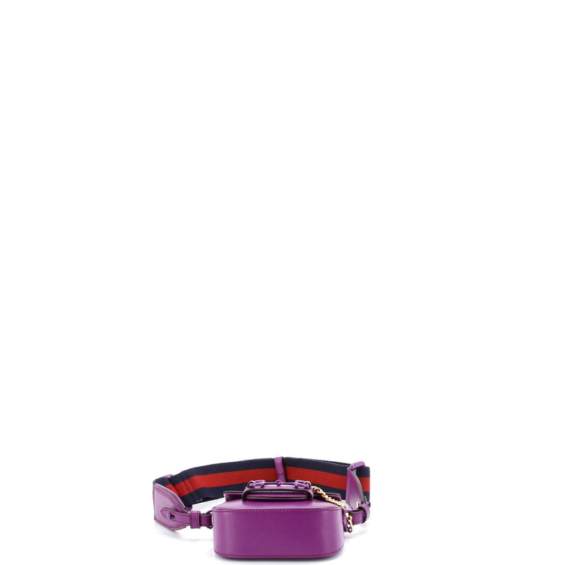 Horsebit Flap Wallet With Strap Leather