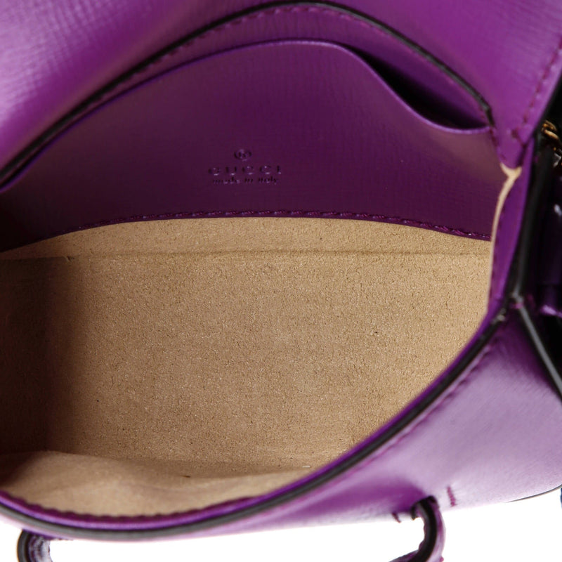 Horsebit Flap Wallet With Strap Leather