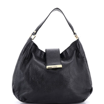 New Ladies Web Hobo Guccissima Leather