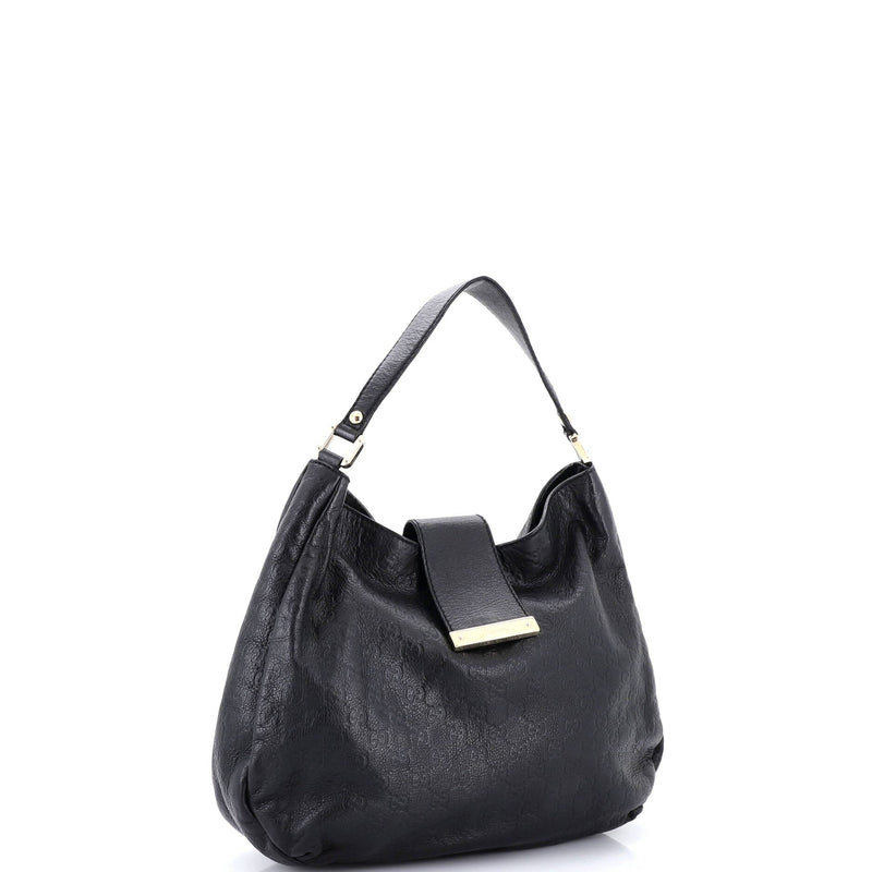 New Ladies Web Hobo Guccissima Leather
