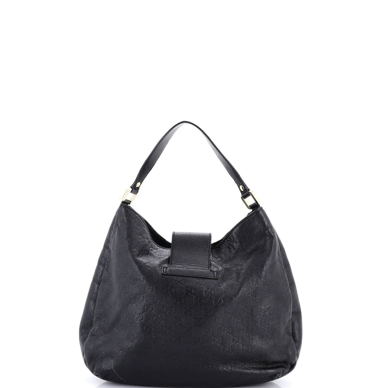 New Ladies Web Hobo Guccissima Leather