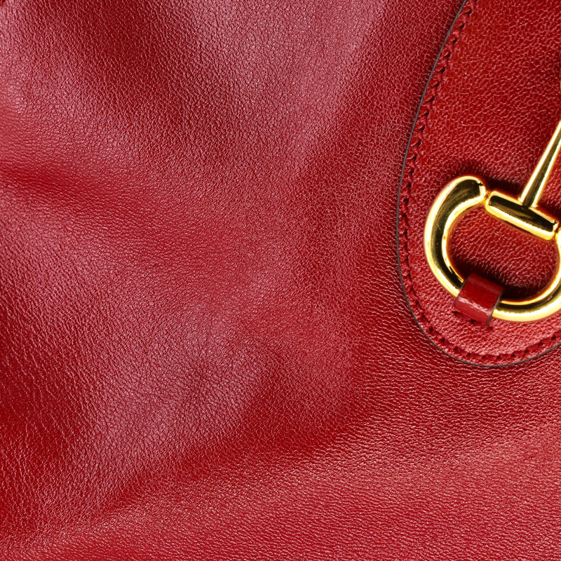 Horsebit Chain Tote Leather Large