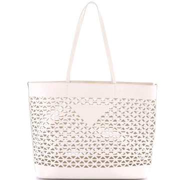 Triangle Logo Shopper Tote Laser Cut