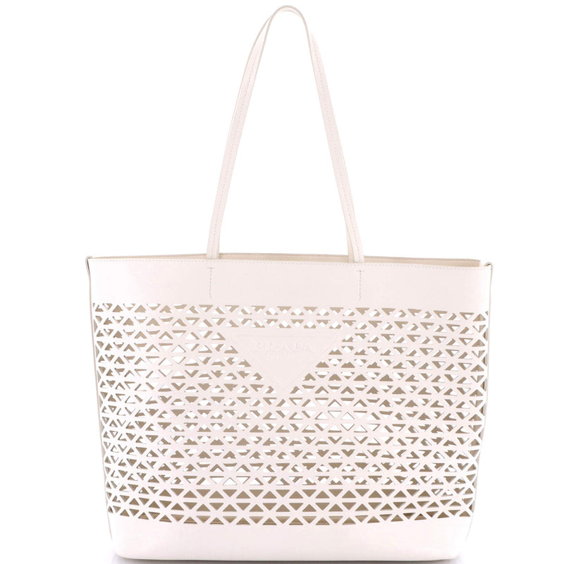 Triangle Logo Shopper Tote Laser Cut