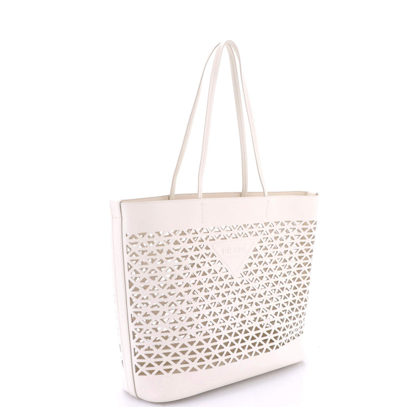Triangle Logo Shopper Tote Laser Cut
