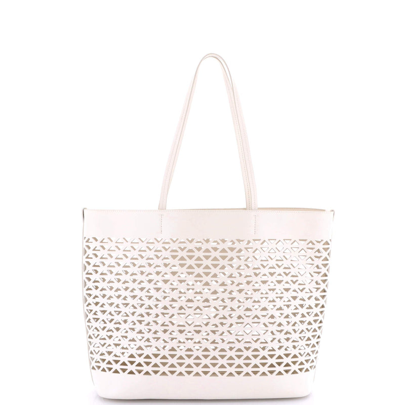 Triangle Logo Shopper Tote Laser Cut