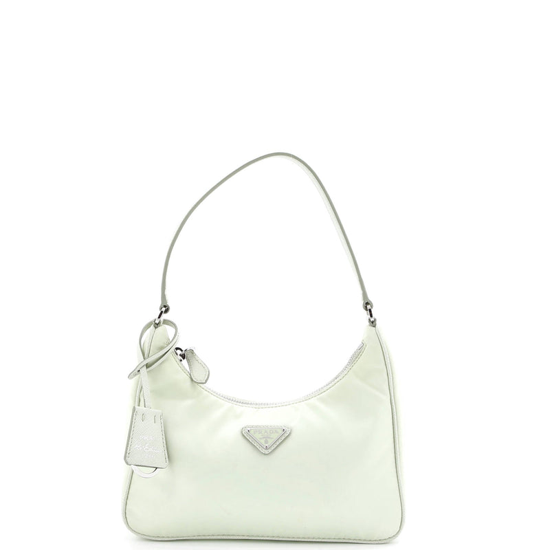 Re-Edition Hobo Tessuto With Saffiano