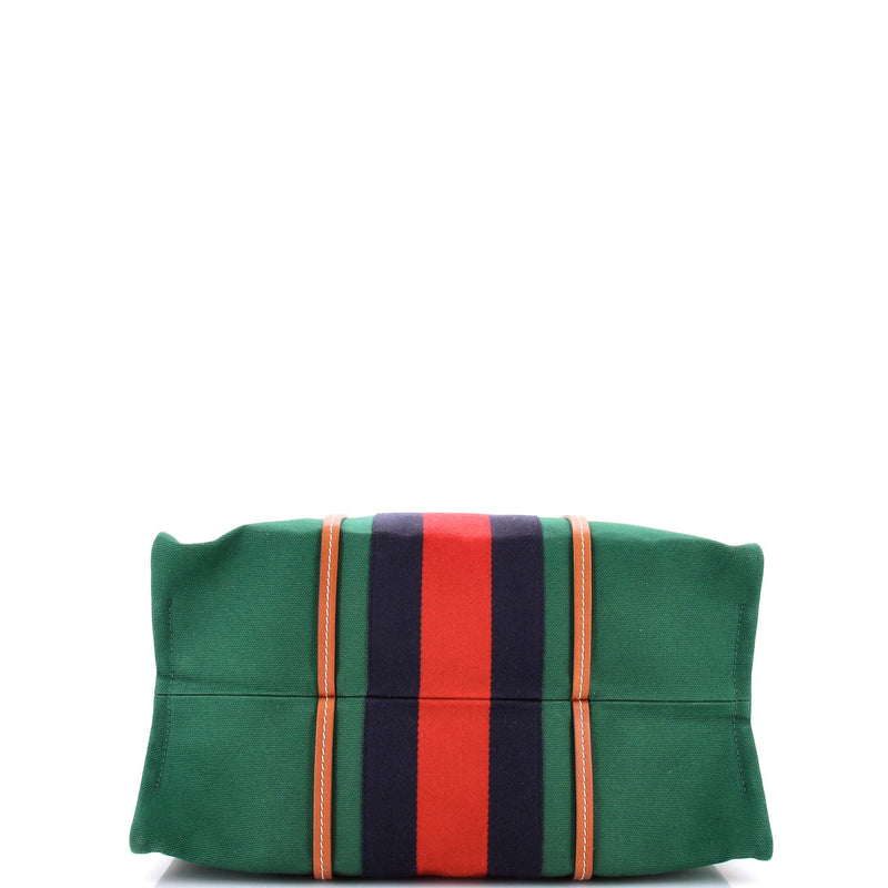 Interlocking G Web Tote Canvas Large