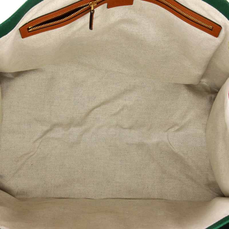 Interlocking G Web Tote Canvas Large