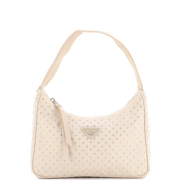 Re-Edition Hobo Studded Tessuto Mini