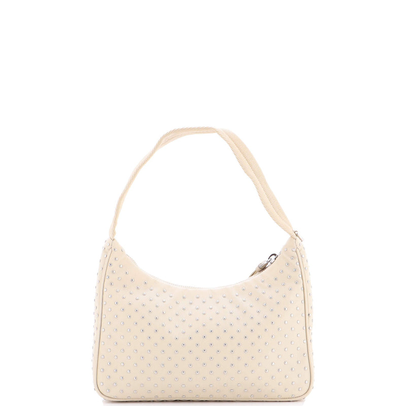 Re-Edition Hobo Studded Tessuto Mini