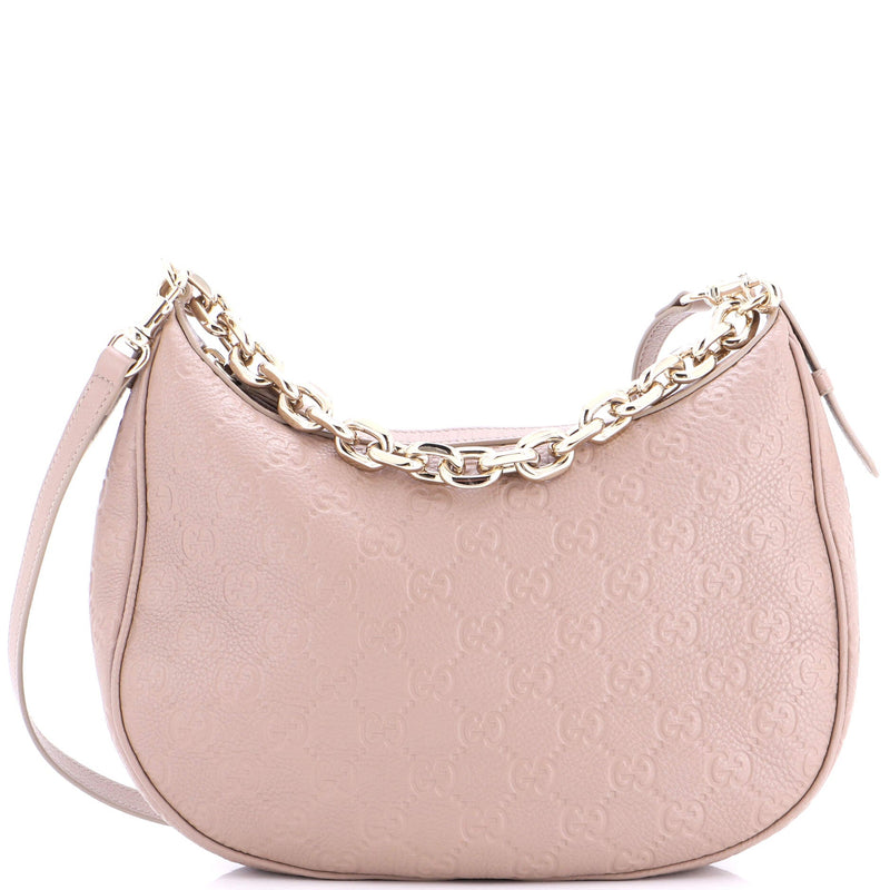 Emblem Half Moon Shoulder Bag Gg
