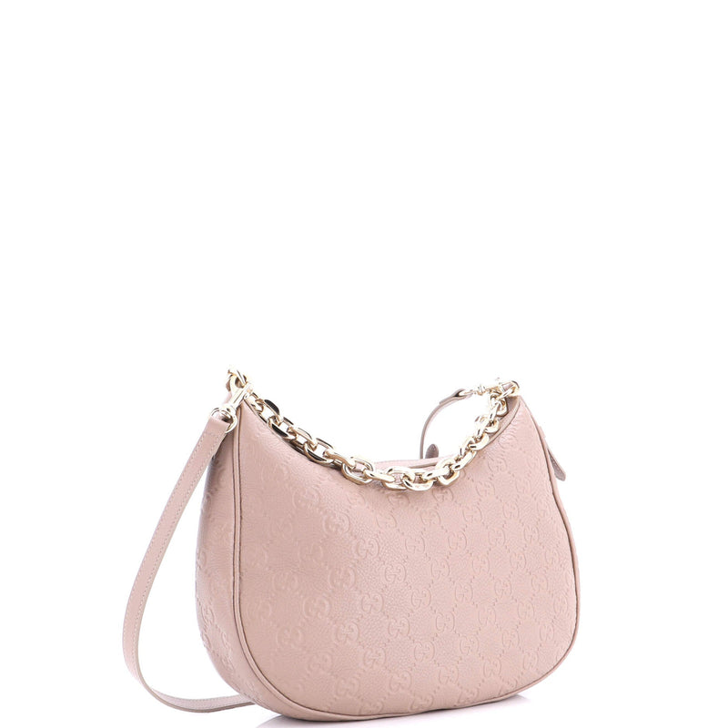 Emblem Half Moon Shoulder Bag Gg