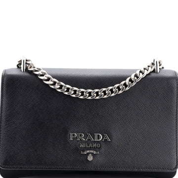 Chain Flap Crossbody Bag Tessuto And