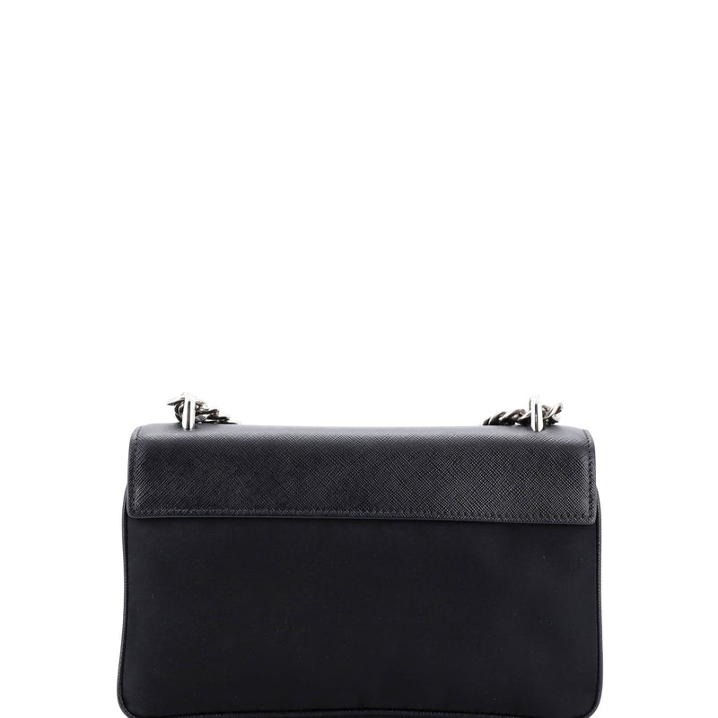 Chain Flap Crossbody Bag Tessuto And