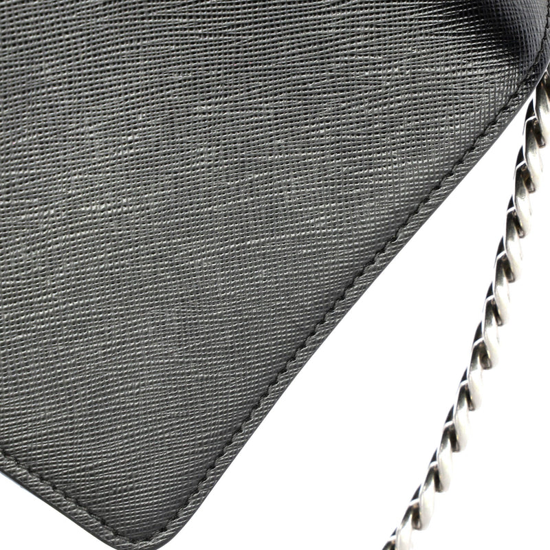 Chain Flap Crossbody Bag Tessuto And