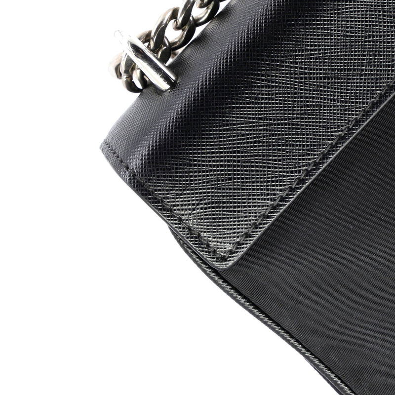 Chain Flap Crossbody Bag Tessuto And