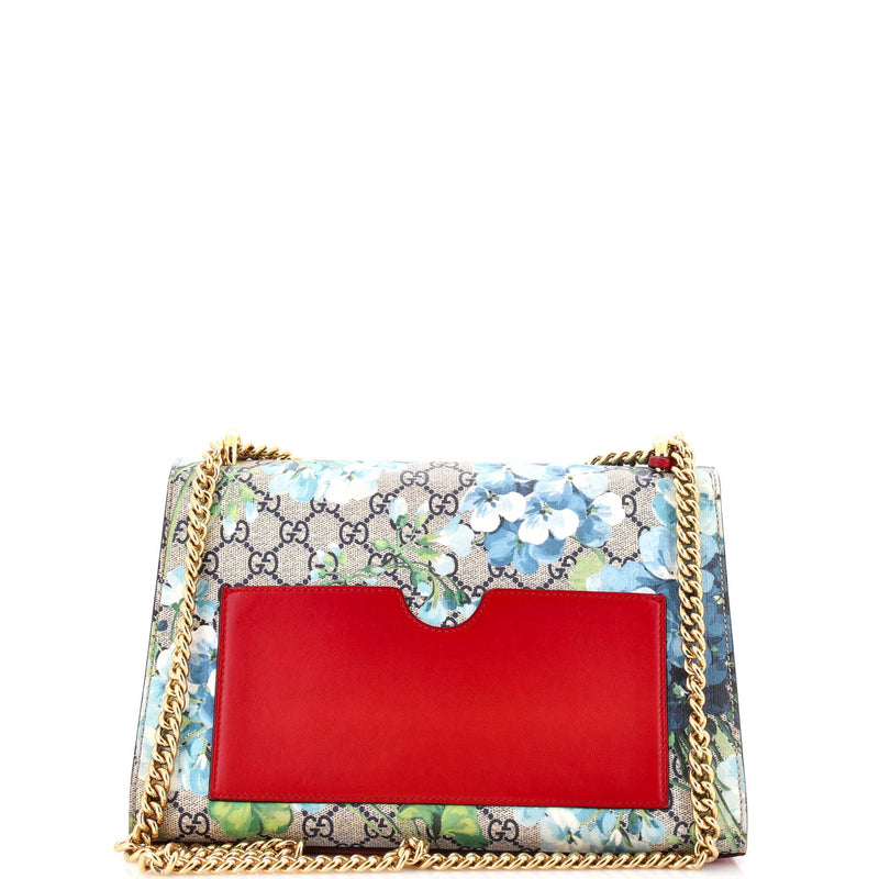 Padlock Shoulder Bag Blooms Print Gg