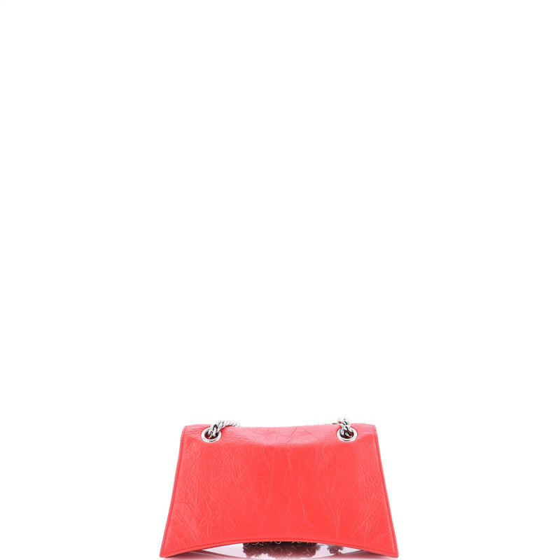 Crush Chain Flap Bag Leather Small