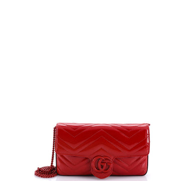 Gg Marmont Flap Bag Matelasse Patent