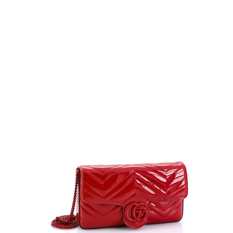 Gg Marmont Flap Bag Matelasse Patent