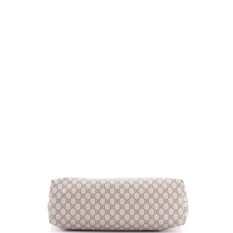 Plus Tote Gg Coated Canvas With Leather