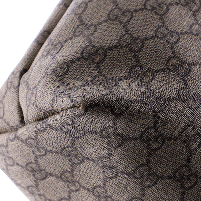 Plus Tote Gg Coated Canvas With Leather